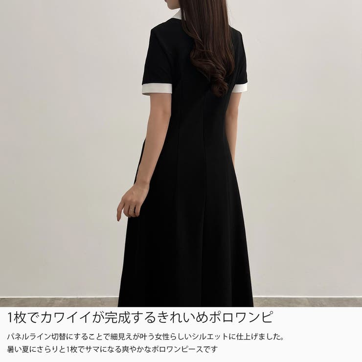CENEA フロントホールポロワンピース | JUNOAH | 詳細画像3 