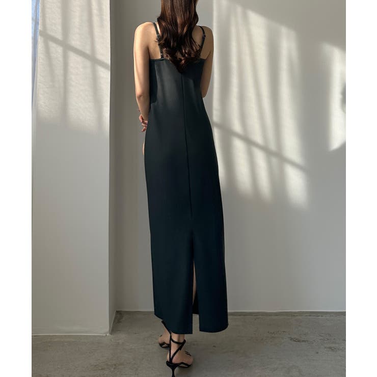 Louere 【取り外し可能パット付き】アメスリストレッチキャミ