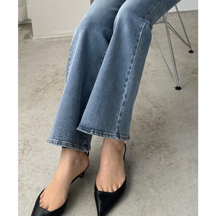 Louere ストレッチフレアデニムパンツ | Louere | 詳細画像8 