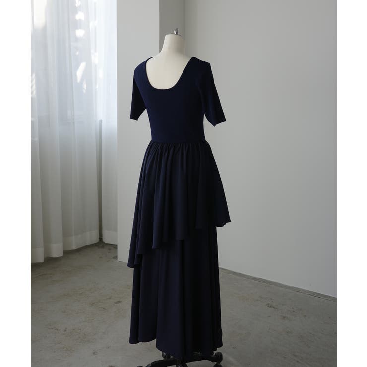 Louere ニットドッキングティアードワンピース | Louere | 詳細画像24 
