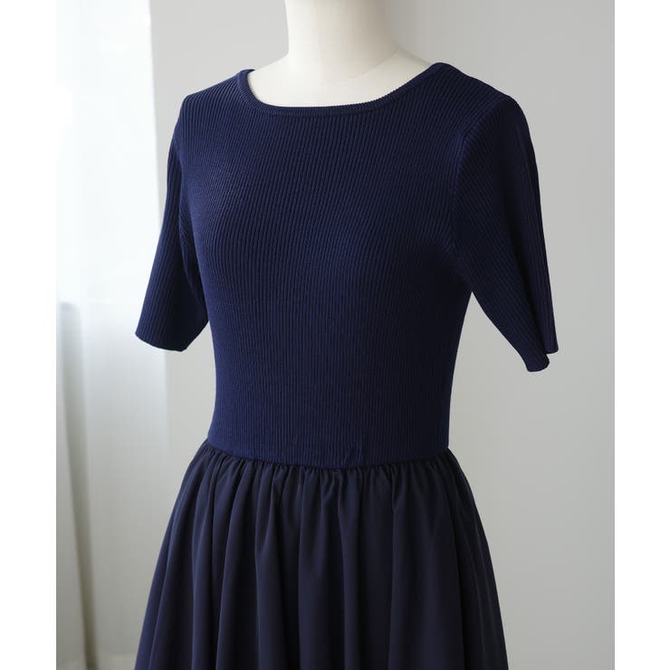 Louere ニットドッキングティアードワンピース | Louere | 詳細画像25 