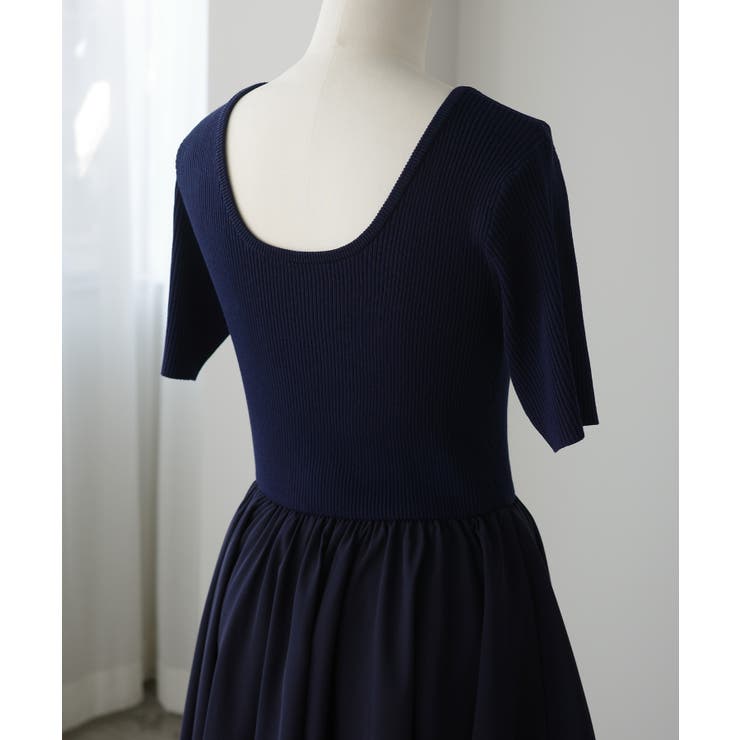 Louere ニットドッキングティアードワンピース | Louere | 詳細画像26 