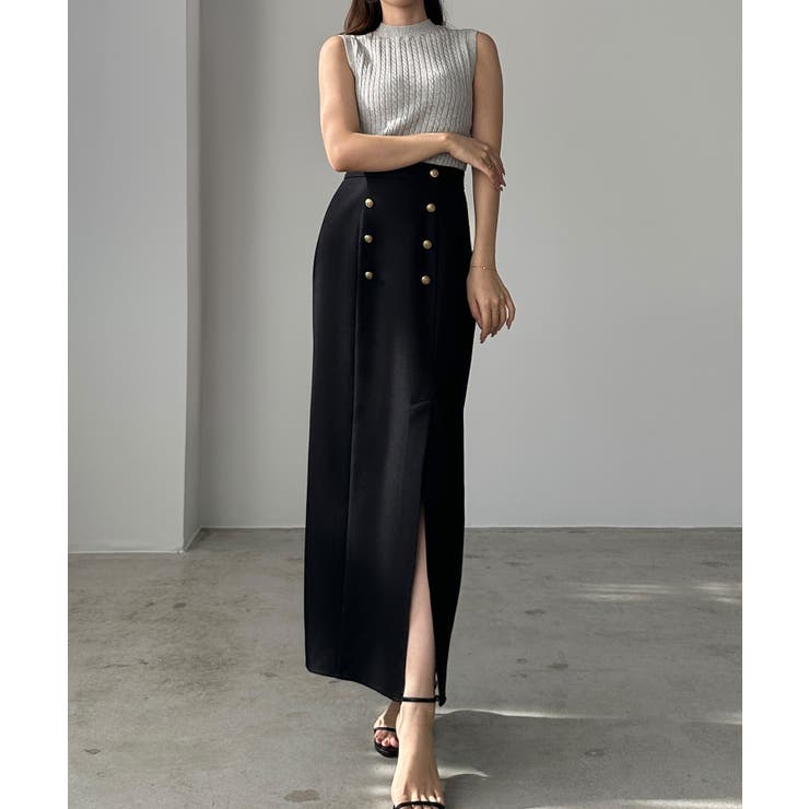 【MOSCHINO】ベルト付き ペンシルスカート【送料関税込】 01.jpg