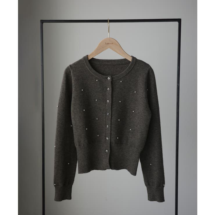 Louere ランダムパールウエストシェイプニットカーディガン | Louere | 詳細画像20 