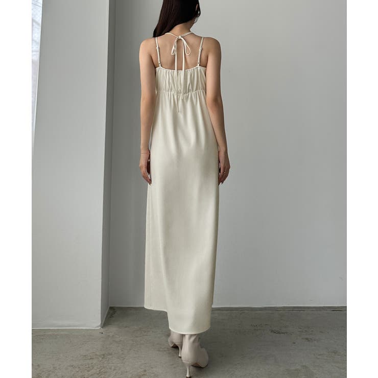 Louere シャギーショートニット＋セミフレアキャミワンピースSET | Louere | 詳細画像12 