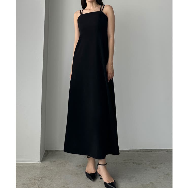 Louere シャギーショートニット＋セミフレアキャミワンピースSET | Louere | 詳細画像5 