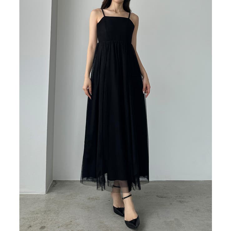 Louere カシュクールニット＋ラッフルチュールキャミワンピースSET | Louere | 詳細画像5 