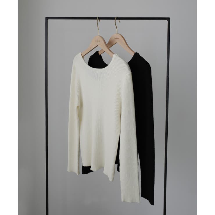 Louere 薄手前後2wayUネックリブニット | Louere | 詳細画像14 