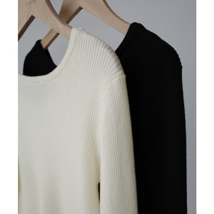Louere 薄手前後2wayUネックリブニット | Louere | 詳細画像15 