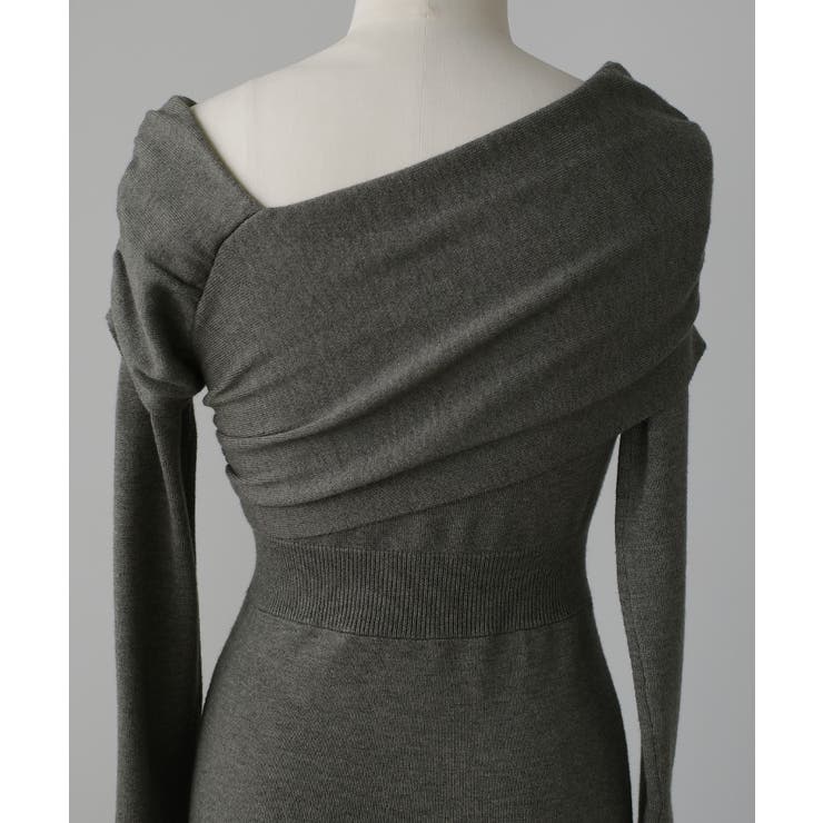 Louere アシメネックフレアニットワンピース | Louere | 詳細画像16 