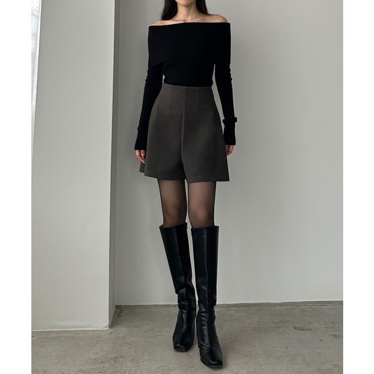 Louere ウールライクハイウエストショートパンツ | Louere | 詳細画像10 