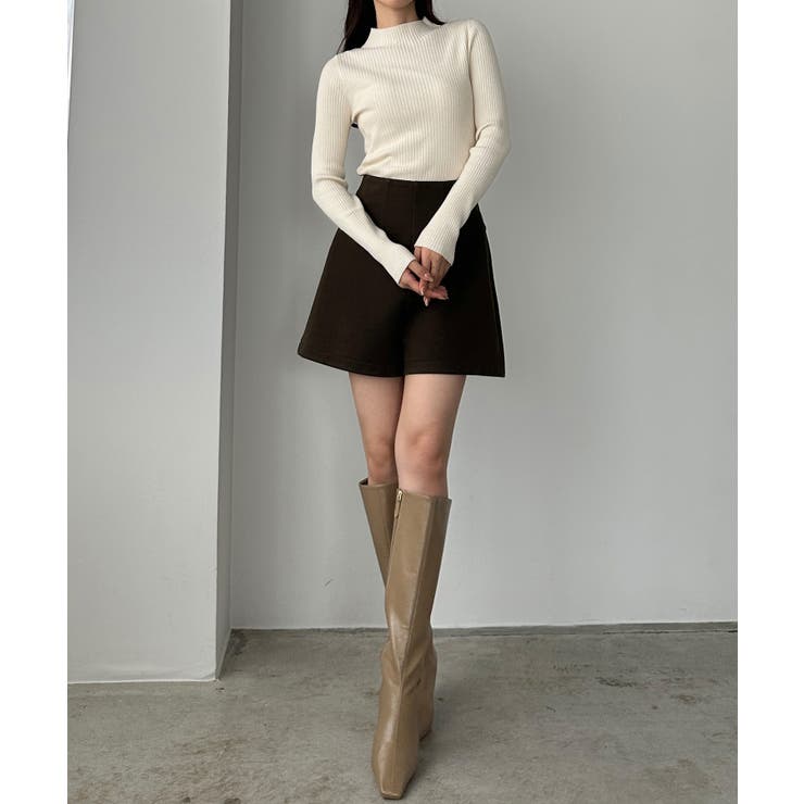 Louere ウールライクハイウエストショートパンツ | Louere | 詳細画像15 