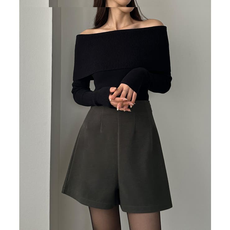 Louere ウールライクハイウエストショートパンツ | Louere | 詳細画像7 