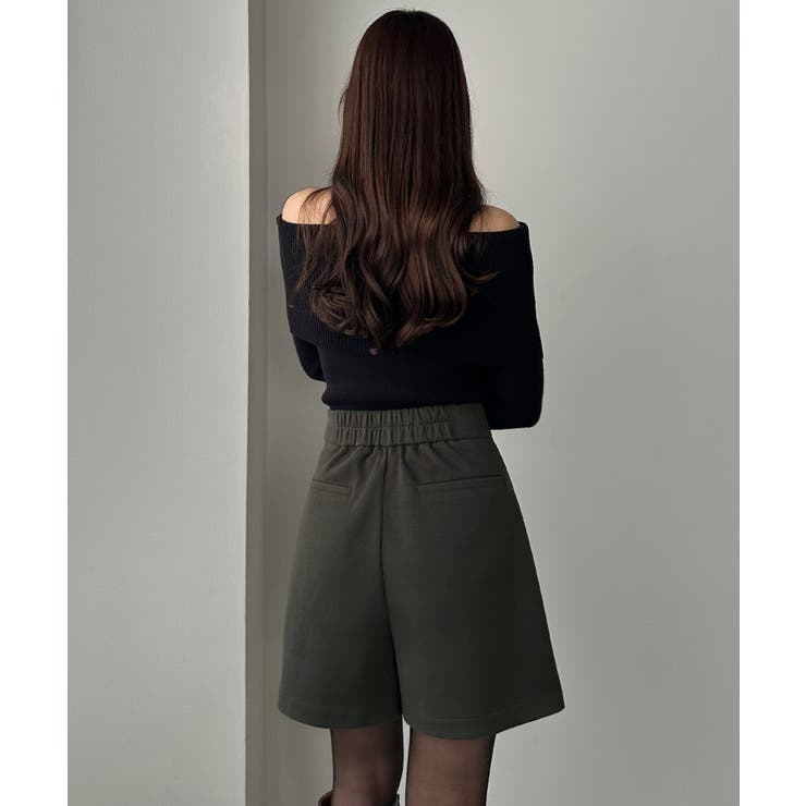 Louere ウールライクハイウエストショートパンツ | Louere | 詳細画像9 