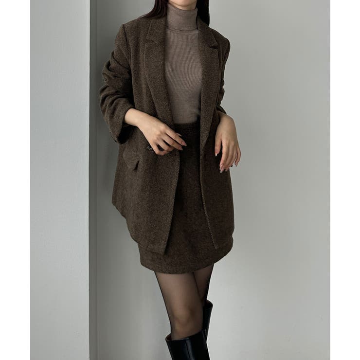 Louere ヘリンボーンテーラードジャケット＋ミニスカートSET | Louere | 詳細画像11 