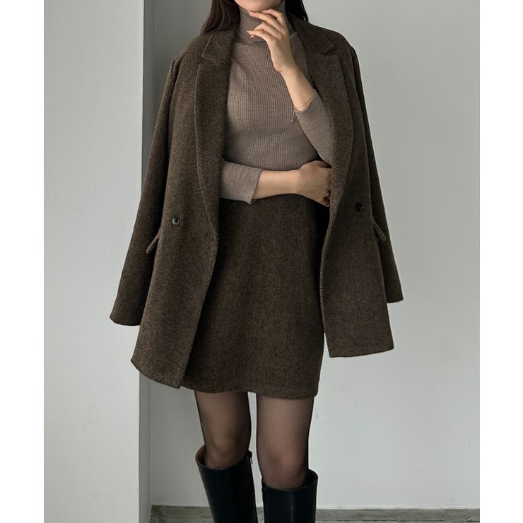 Louere ヘリンボーンテーラードジャケット＋ミニスカートSET | Louere | 詳細画像12 