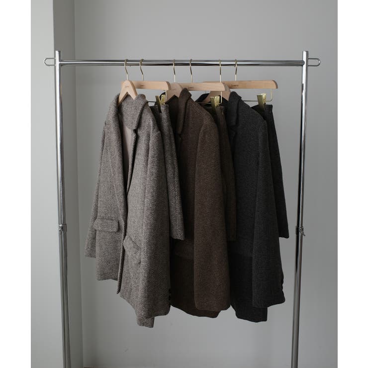 Louere ヘリンボーンテーラードジャケット＋ミニスカートSET | Louere | 詳細画像24 