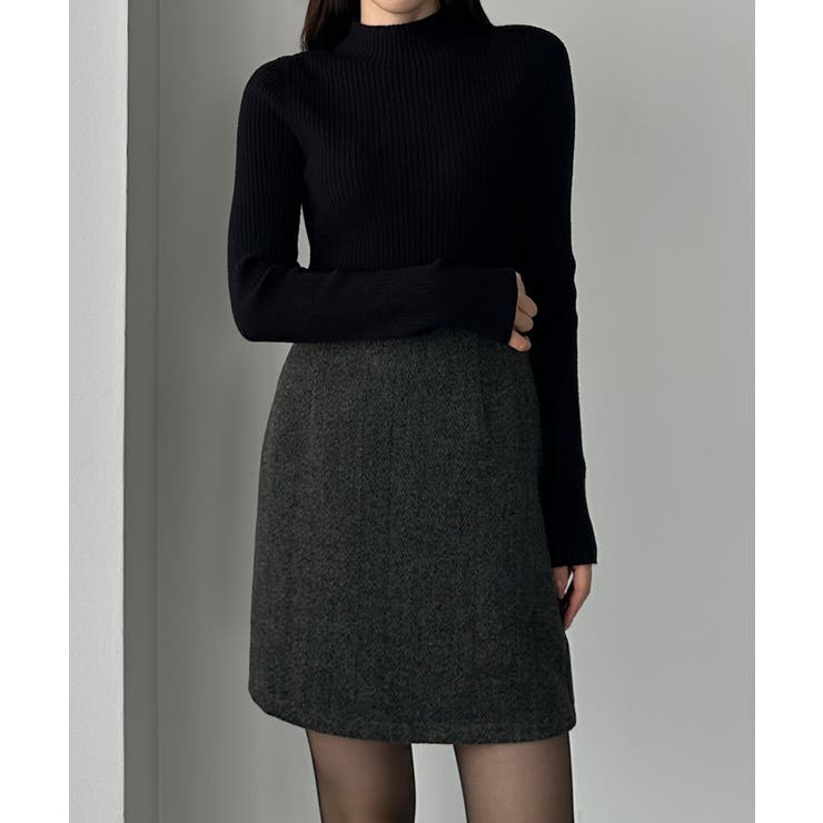 Louere ヘリンボーンテーラードジャケット＋ミニスカートSET | Louere | 詳細画像6 