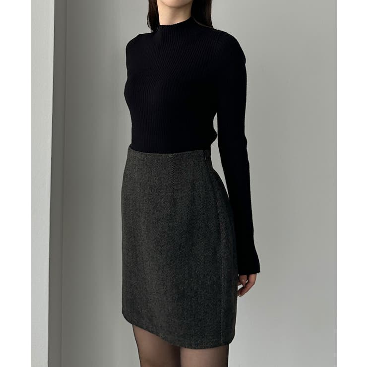 Louere ヘリンボーンテーラードジャケット＋ミニスカートSET | Louere | 詳細画像7 