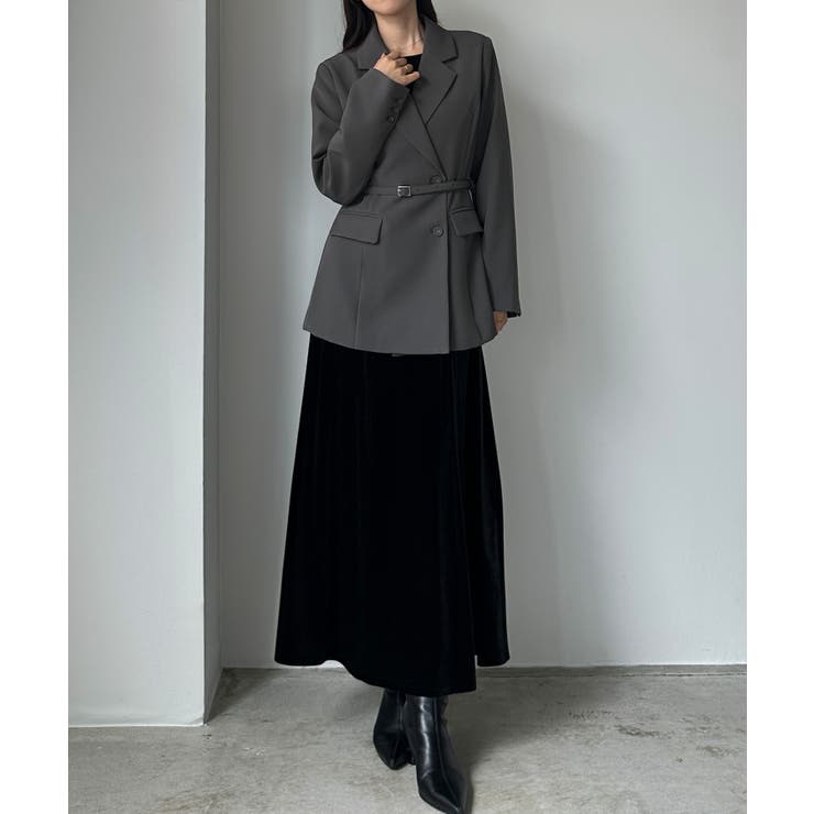 Louere ベルト付きウエストシェイプジャケット | Louere | 詳細画像16 