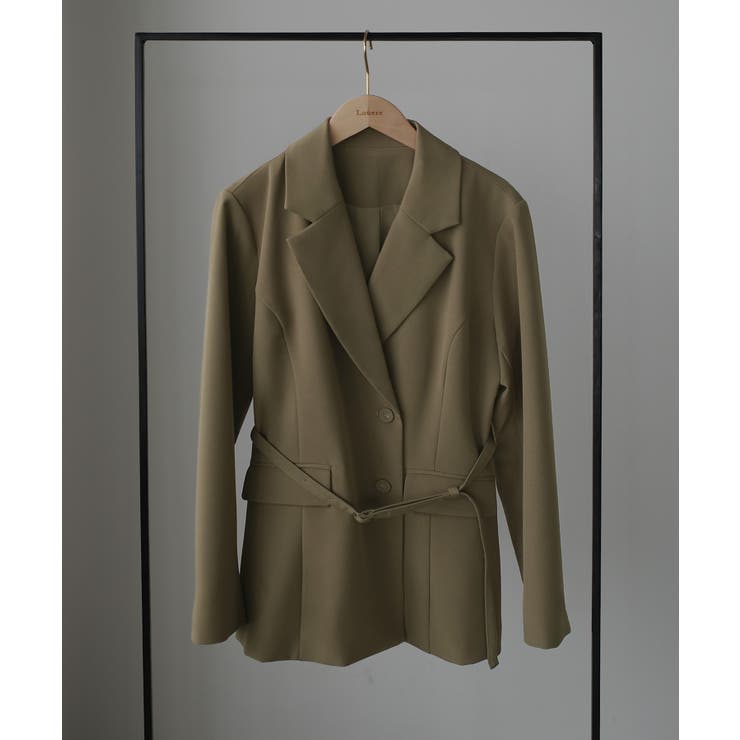 Louere ベルト付きウエストシェイプジャケット | Louere | 詳細画像18 