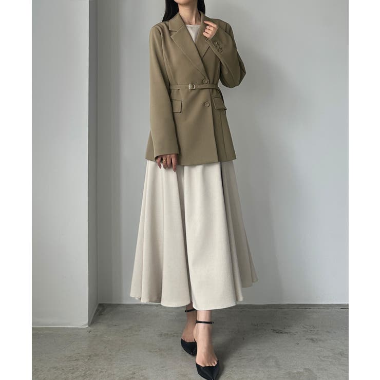 Louere ベルト付きウエストシェイプジャケット | Louere | 詳細画像5 