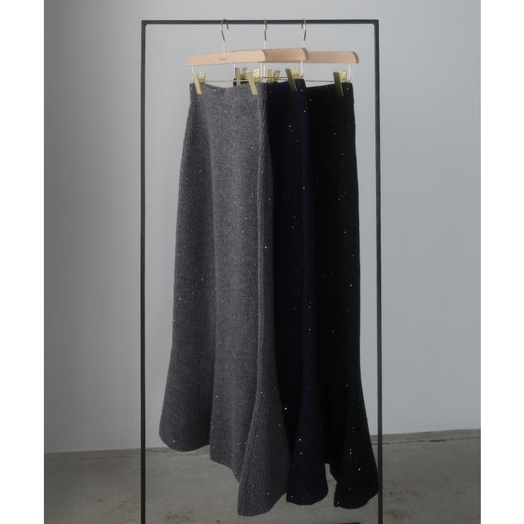 Louere スパンコールマーメイドニットスカート | Louere | 詳細画像17 