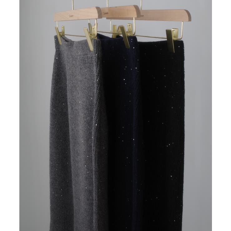 Louere スパンコールマーメイドニットスカート | Louere | 詳細画像18 