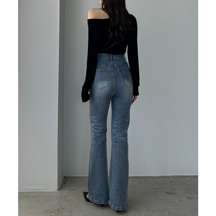 Louere ワンショルドレープベロアトップス | Louere | 詳細画像5 