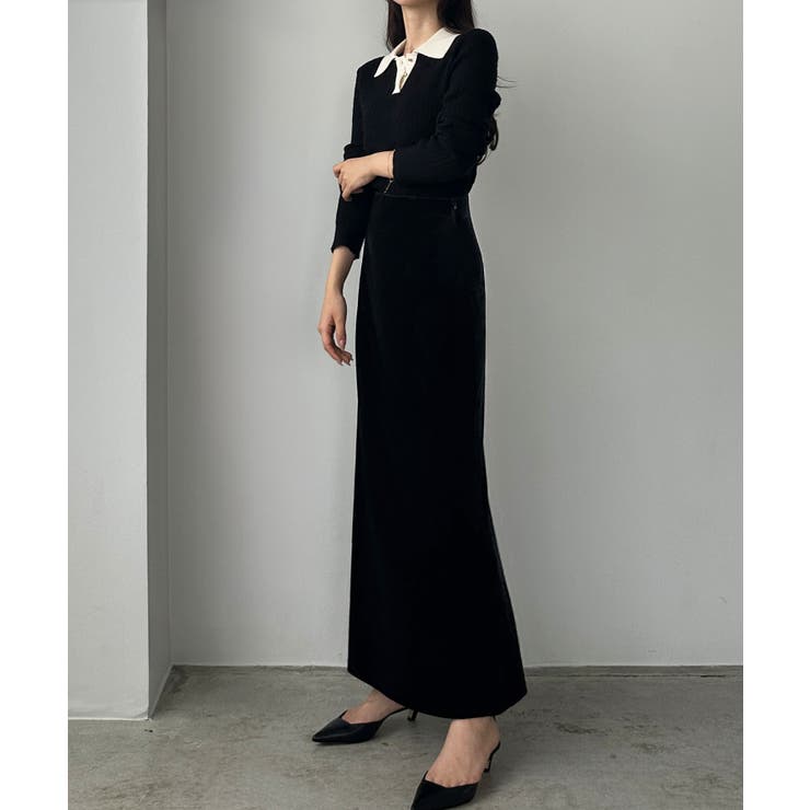 Louere ハイウエストべロアナロースカート | Louere | 詳細画像4 