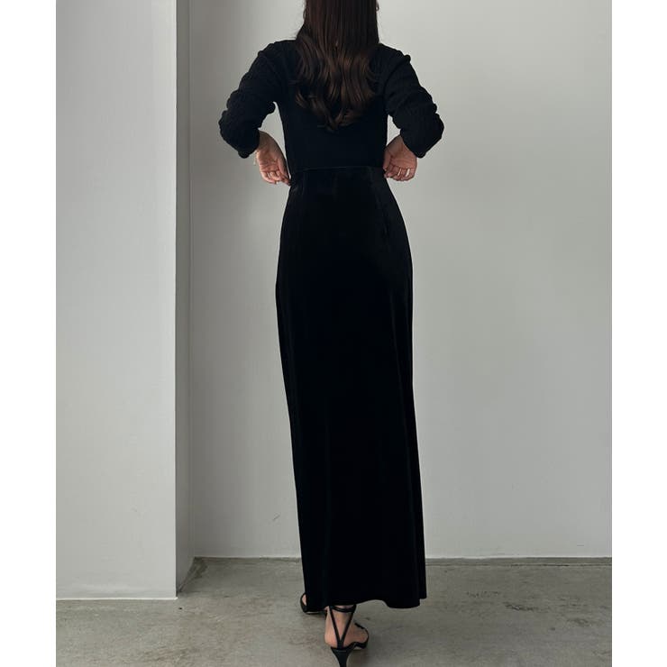 Louere ハイウエストべロアナロースカート | Louere | 詳細画像5 