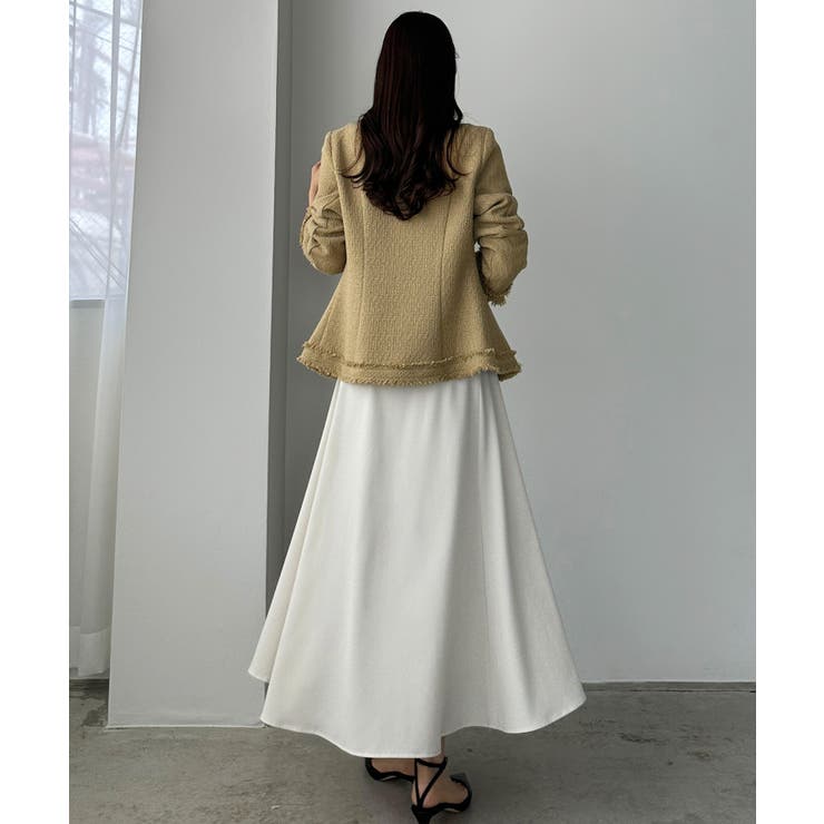 Louere ウエストシェイプラメツイードジャケット | Louere | 詳細画像15 