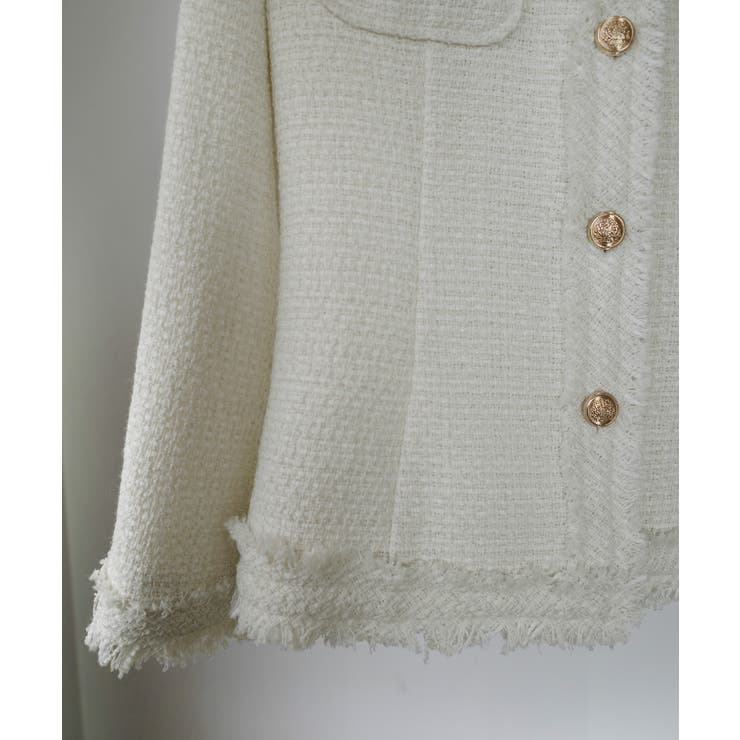 Louere ウエストシェイプラメツイードジャケット | Louere | 詳細画像19 