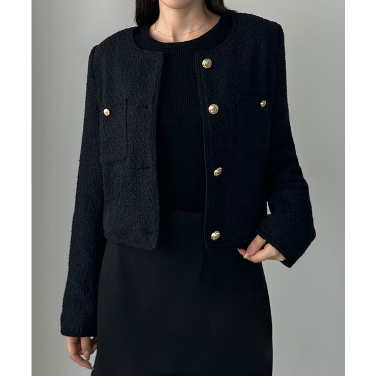 Louere 配色ラメツイードジャケット | Louere | 詳細画像12