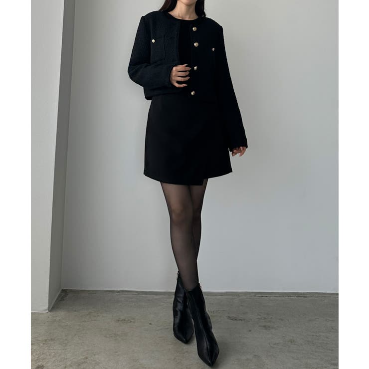 Louere 配色ラメツイードジャケット | Louere | 詳細画像13