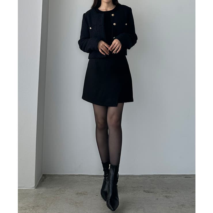 Louere 配色ラメツイードジャケット | Louere | 詳細画像14