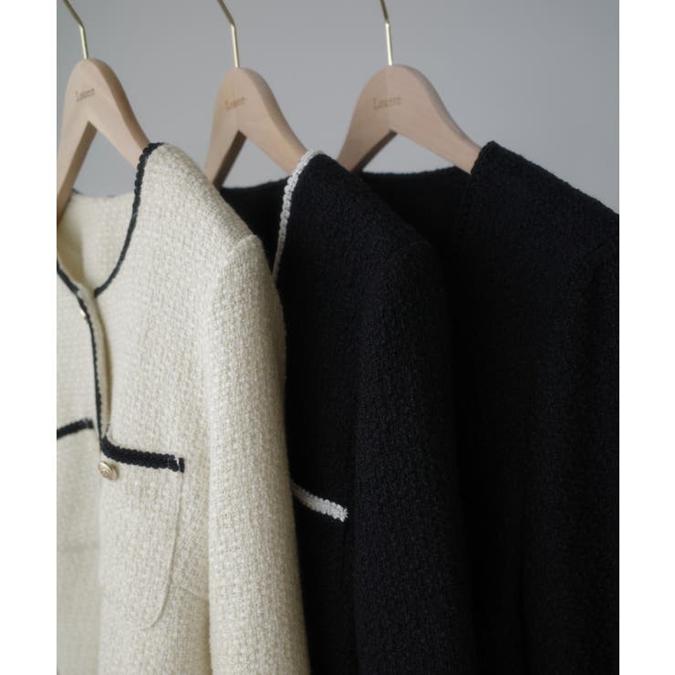 Louere 配色ラメツイードジャケット | Louere | 詳細画像16