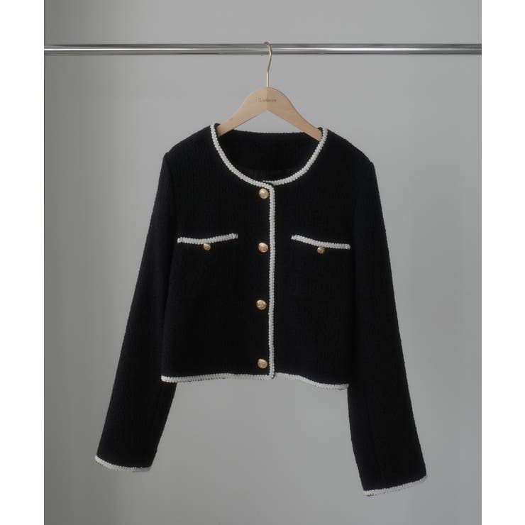 Louere 配色ラメツイードジャケット | Louere | 詳細画像17