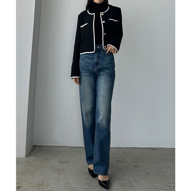 Louere 配色ラメツイードジャケット | Louere | 詳細画像5