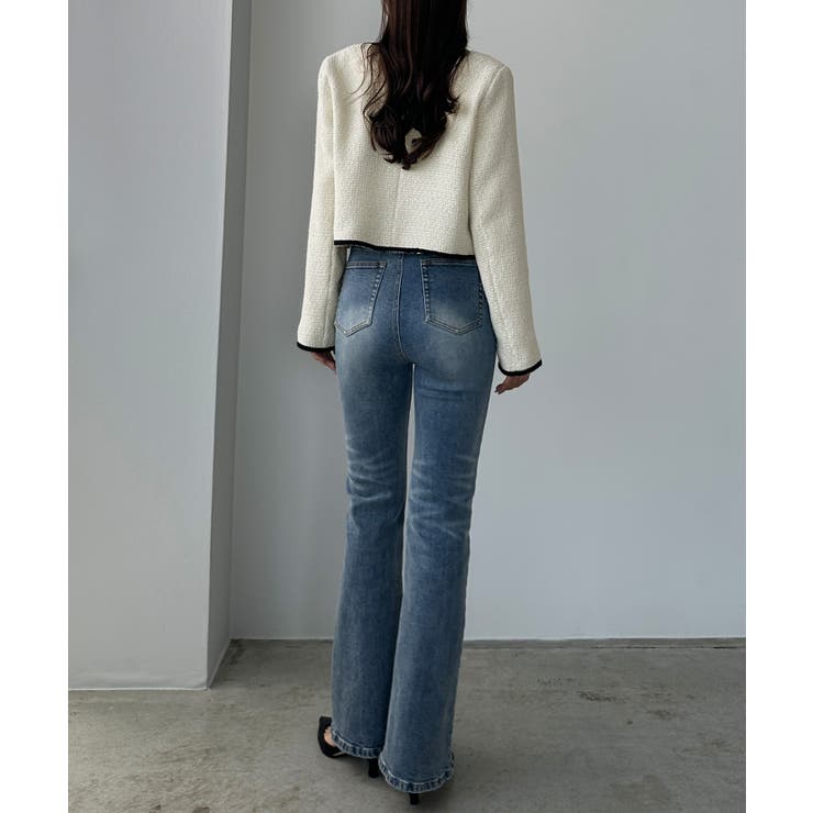 Louere 配色ラメツイードジャケット | Louere | 詳細画像9