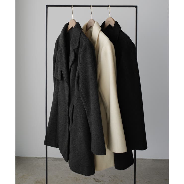 Louere ミドル丈ウエストシェイプフレアコート | Louere | 詳細画像16