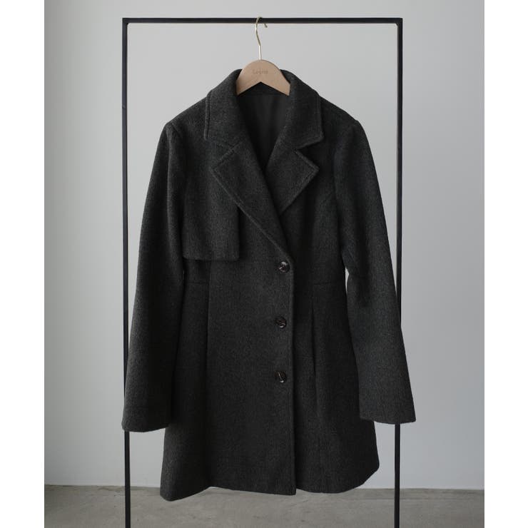 Louere ミドル丈ウエストシェイプフレアコート | Louere | 詳細画像18