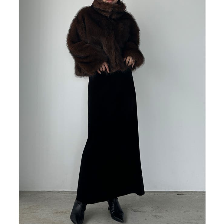 Louere 2wayカラーフェイクファーショートコート | Louere | 詳細画像13 