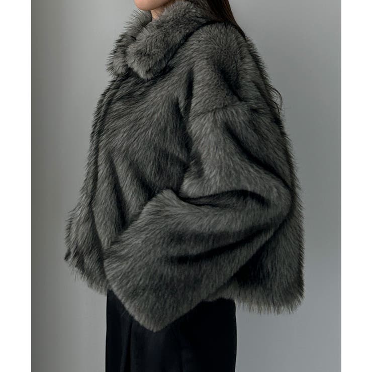 Louere 2wayカラーフェイクファーショートコート | Louere | 詳細画像16 