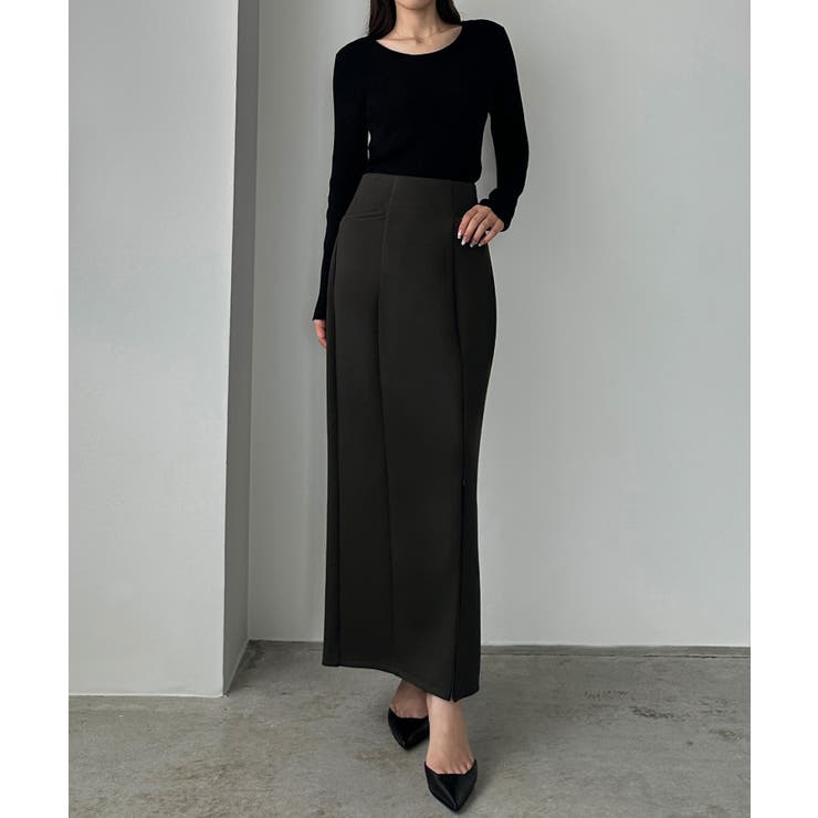 Louere ポケットデザインファスナースリットIラインポンチスカート | Louere | 詳細画像8 