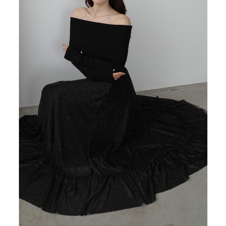 Louere ラメフレアチュールスカート | Louere | 詳細画像4 