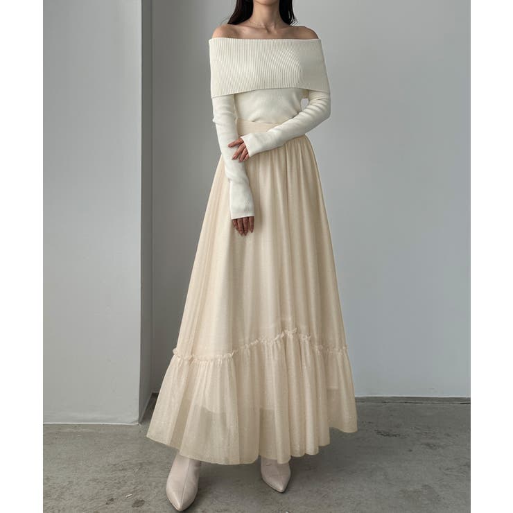 Louere ラメフレアチュールスカート | Louere | 詳細画像5 