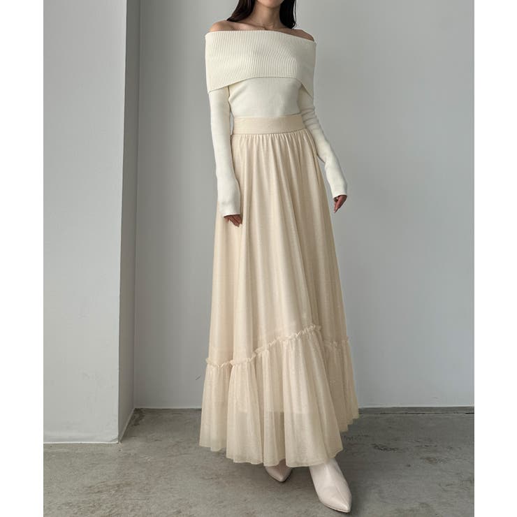 Louere ラメフレアチュールスカート | Louere | 詳細画像6 