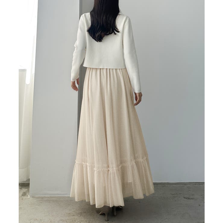 Louere ラメフレアチュールスカート | Louere | 詳細画像8 