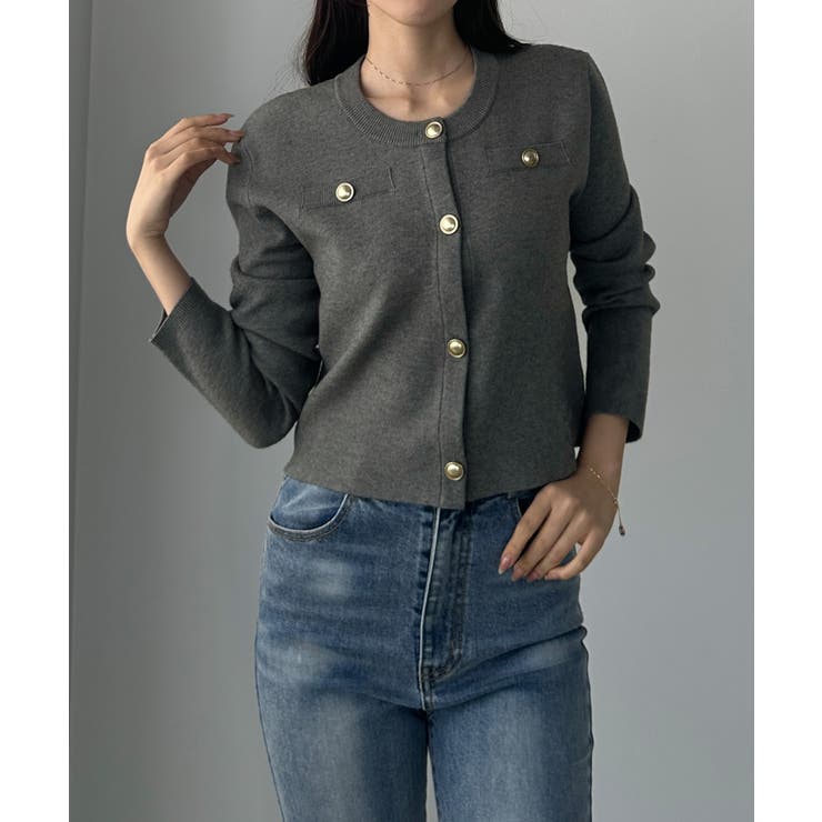 Louere ゴールドボタンニットカーディガン | Louere | 詳細画像11 